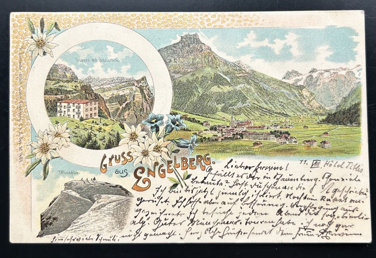 Cartoline postali: Gruss aus Engelberg Litho  – Usato da Horw venduto da Tellbub