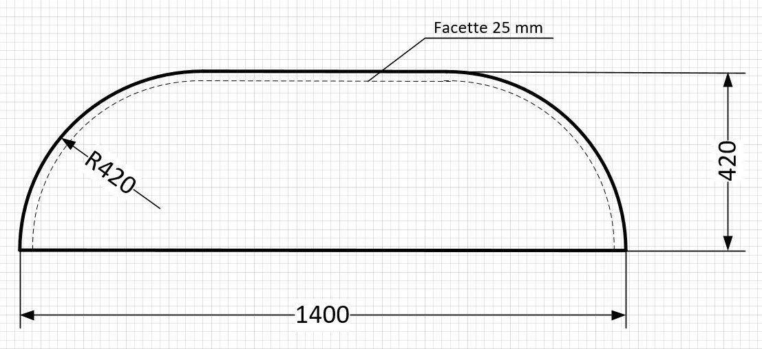 Bicchieri: Glasplatte für Konsole – Usato da Biberist venduto da Gbiber 1