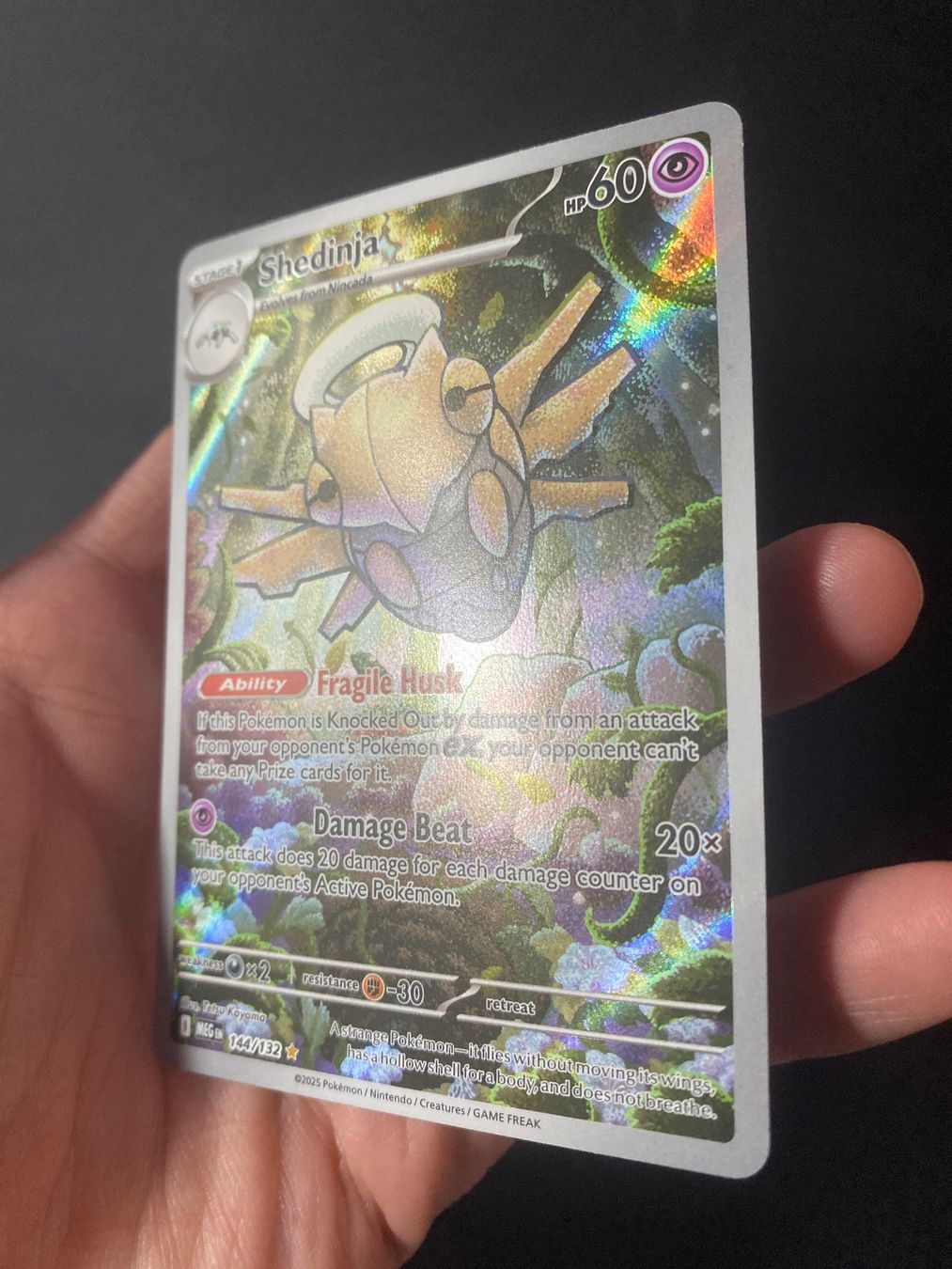 Pokémon Carte collezionabili: Shedinja 144 - Ninjatom - Illu. Rare - Mega Evolution - EN – Nuovo (secondo la descrizione) da Hausen AG venduto da Shrade 1