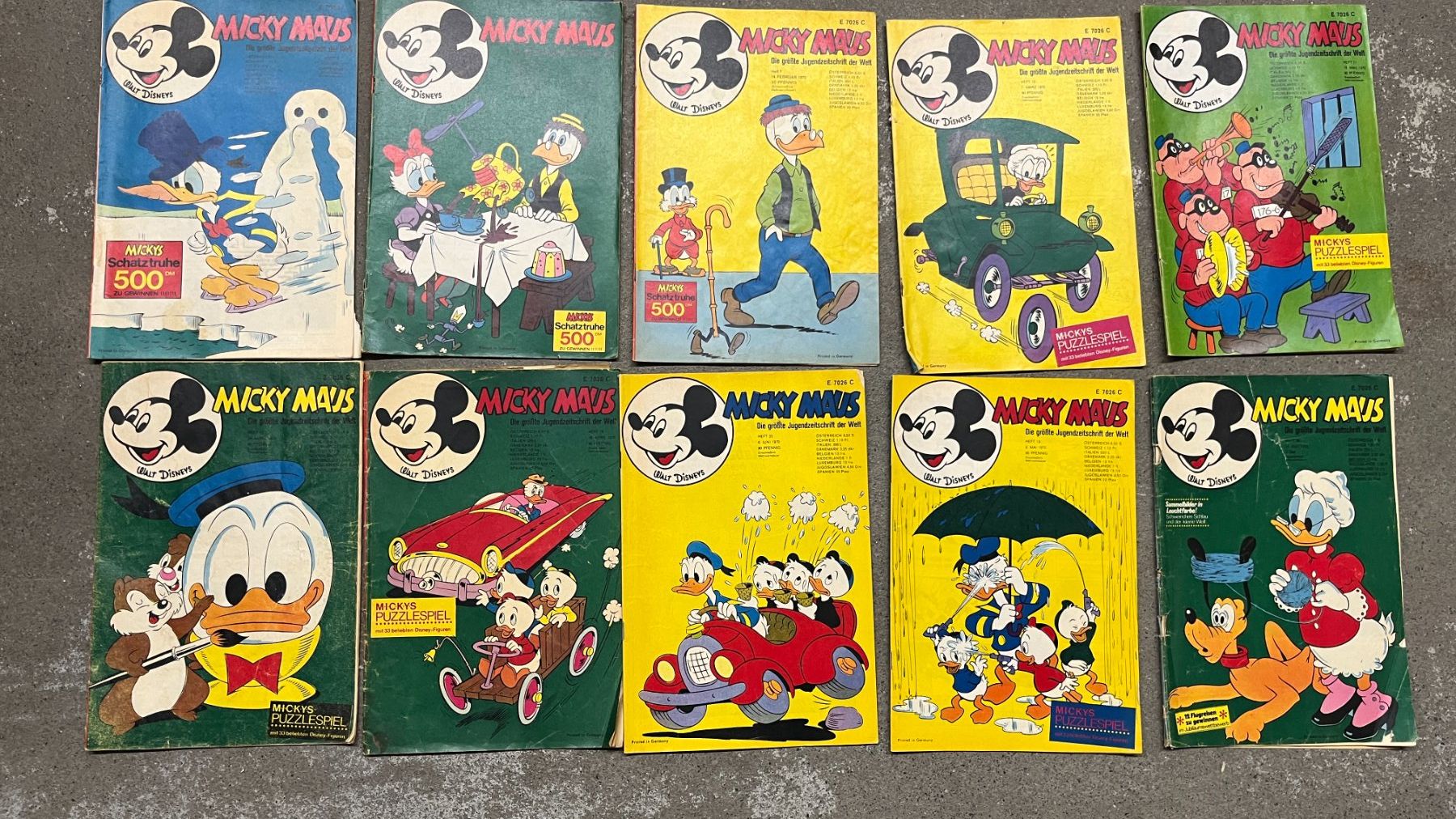 Comics: Micky Maus Comics Konvolut 1970, 22 Stück. – Gebraucht aus Bern von daskannweg