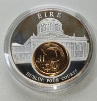 Irland versilberte Medaille 50 mm PP - Inlay Prägung