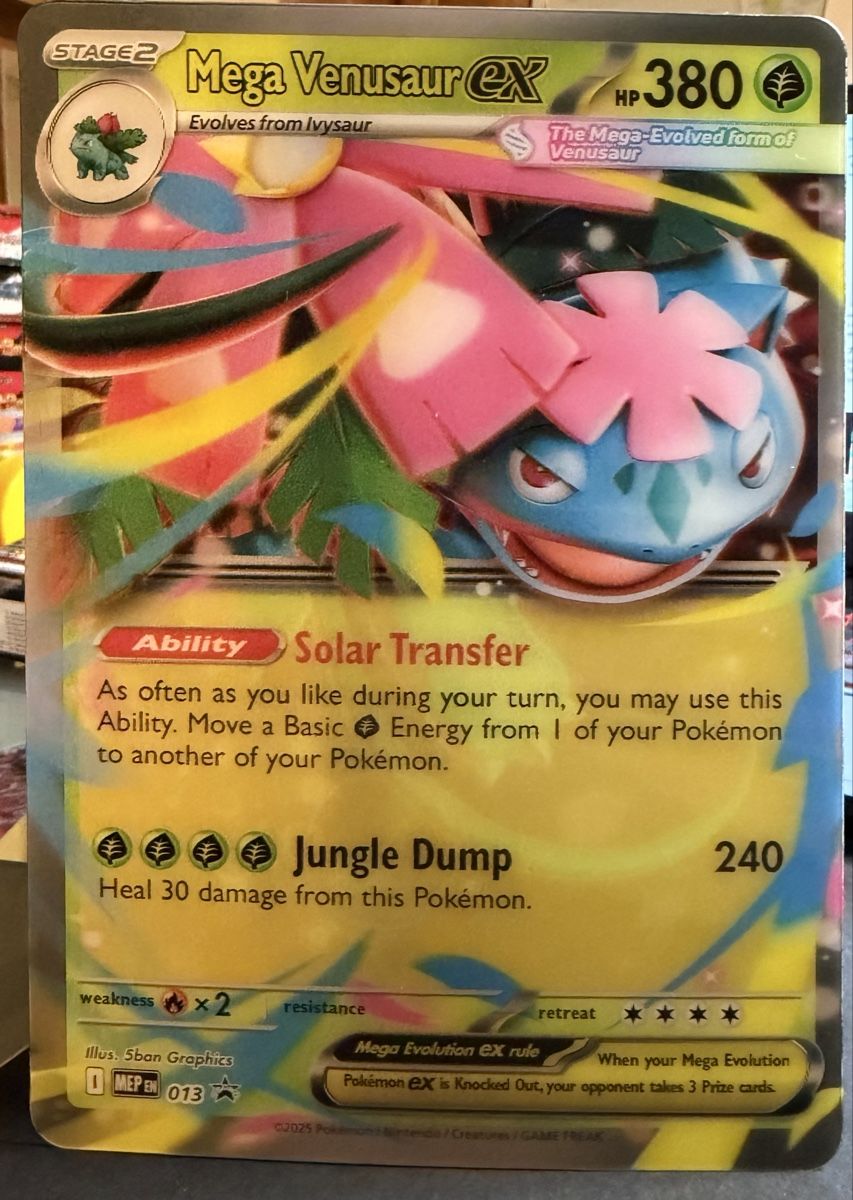 Pokémon Carte collezionabili: Pokémon Mega Venusaur EX promo  + Jumbo Mega Évolution EN – Nuovo (secondo la descrizione) da Morges venduto da geo_rk69 3