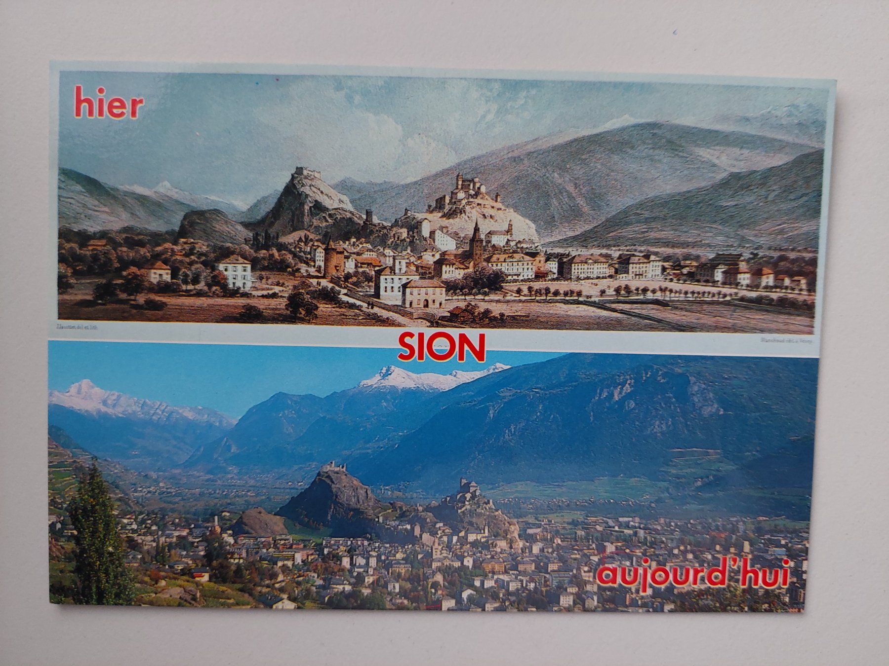 Cartoline postali: Ansichtskarte "Sion - hier et aujourd'hui" – Nuovo (secondo la descrizione) da Wil SG venduto da ram_c5j2