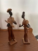 Holzfiguren Paar Musiker handgeschnitzt guter Zustand