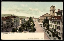 AK Heiden, Blick auf den Dorfplatz