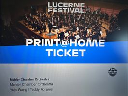 2 Tickets Yuja Wang | Mahler Chamber Orchestra | KKL Luzern