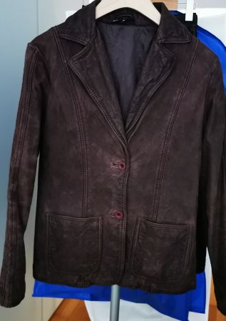 DKNY Jeans Vintage Lederjacke, Gr. M, Top Zustand!