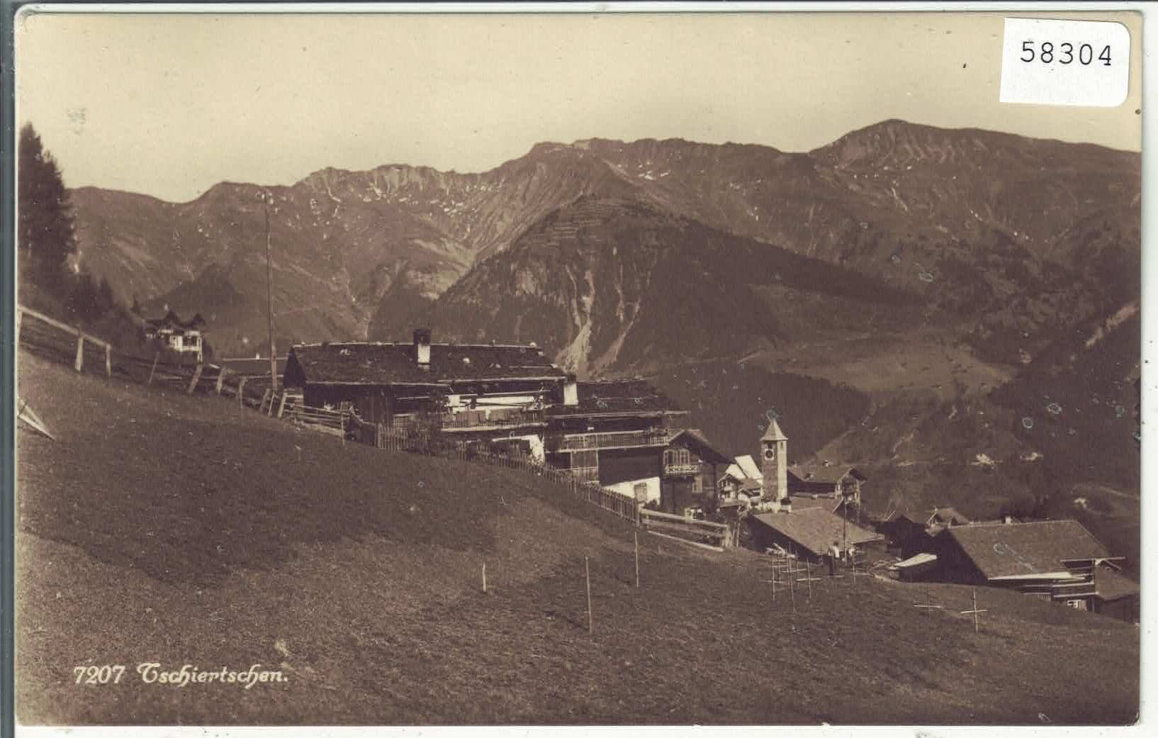 Cartoline postali: Tschiertschen - Generalansicht – Usato da Ettingen venduto da Kartenplanet