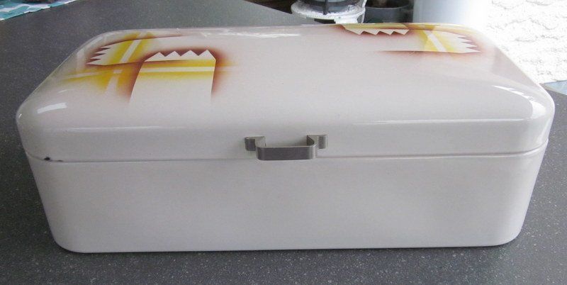 Behälter & Ähnliches: Vintage Brotkasten / Brotbox aus Email – Gebraucht aus Bischofszell von raika