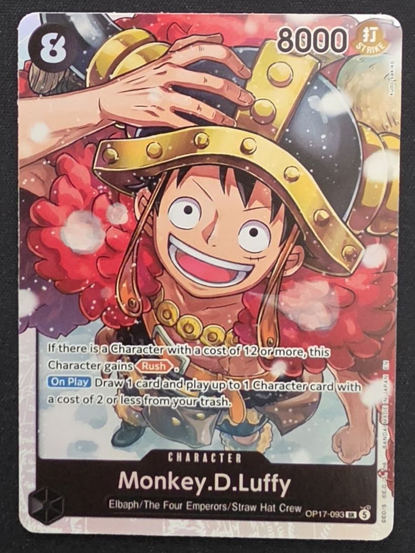 Bandai Carte collezionabili: Monkey.D.Luffy OP17-093 SR - ONE PIECE CARD GAME – Nuovo (secondo la descrizione) da Melano venduto da emm_m2jq