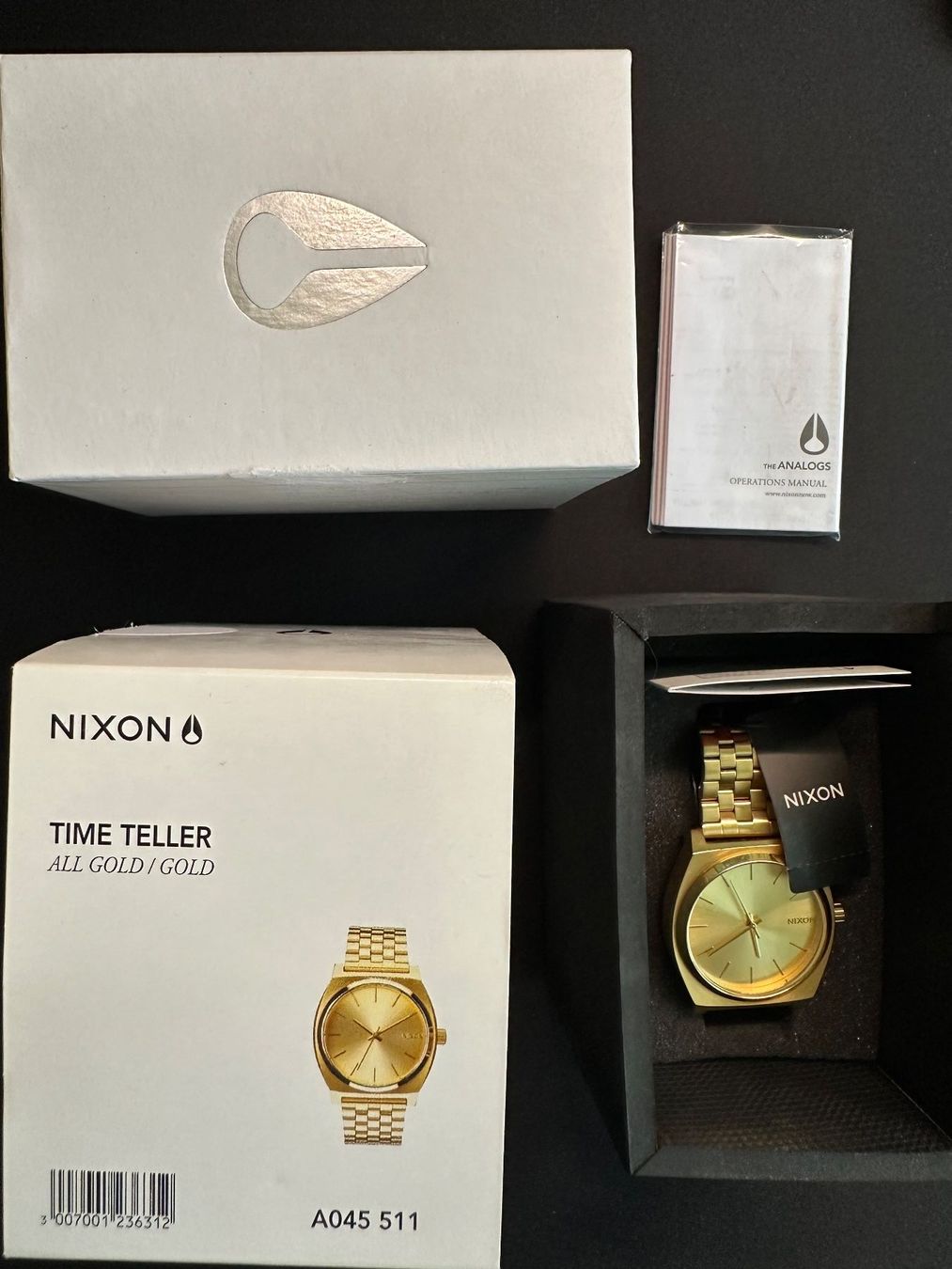Nixon Orologi: Nixon Time Teller Uhr - Gold – Usato da Grenchen venduto da redstar03 7