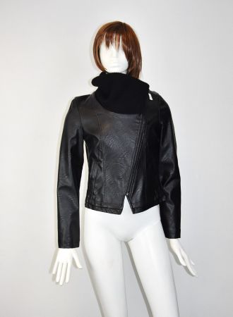 Honey Winter Damen Lederjacke Jacke/schwarz/Gr.S/Neu