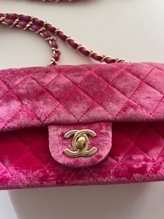 Chanel sac à main en velours