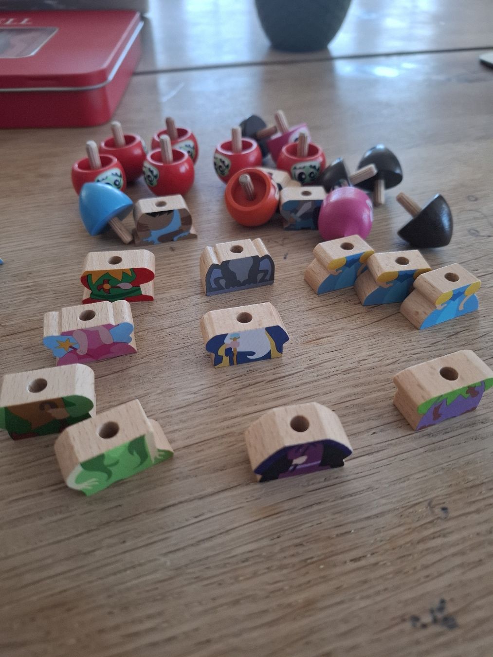 Migros Spielzeuge: Spin Mania,lot, ensemble de figurines en bois. – Neu (gemäss Beschreibung) aus Saignelégier von mar_kf97 3