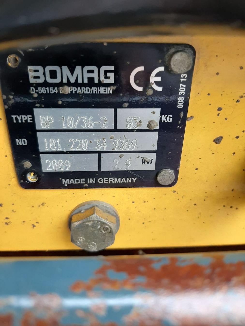 Bomag Tutte le macchine: Vibroplatte Rüttelplatte Bomag Honda – Usato da Rain venduto da Kleinmoto 5
