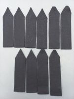 10 Ärmelpatten, schwarz