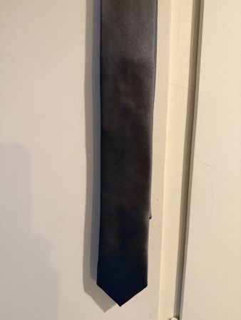Cravatta seta Ferenese 100% Grigia Elegante Uomo Occasione 4