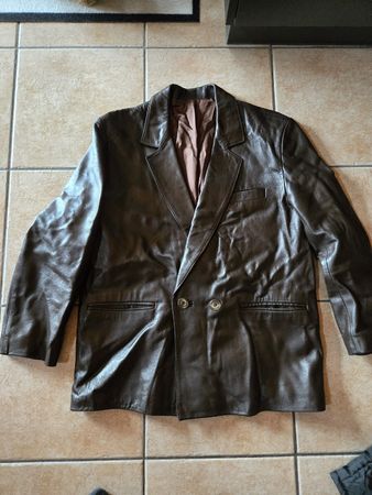 Veste cuir Style rétro de la marque C.D.F PARIS