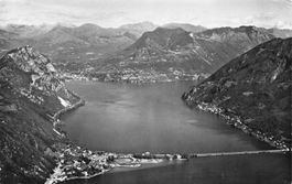 2 Cartoline Lugano Melide