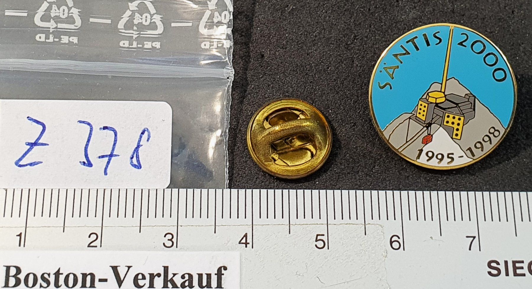 Placchette & Badge: Z378 - Pin SÄNTIS  2000  1995 - 1998 – Usato da Reinach BL venduto da Boston-Verkauf 1
