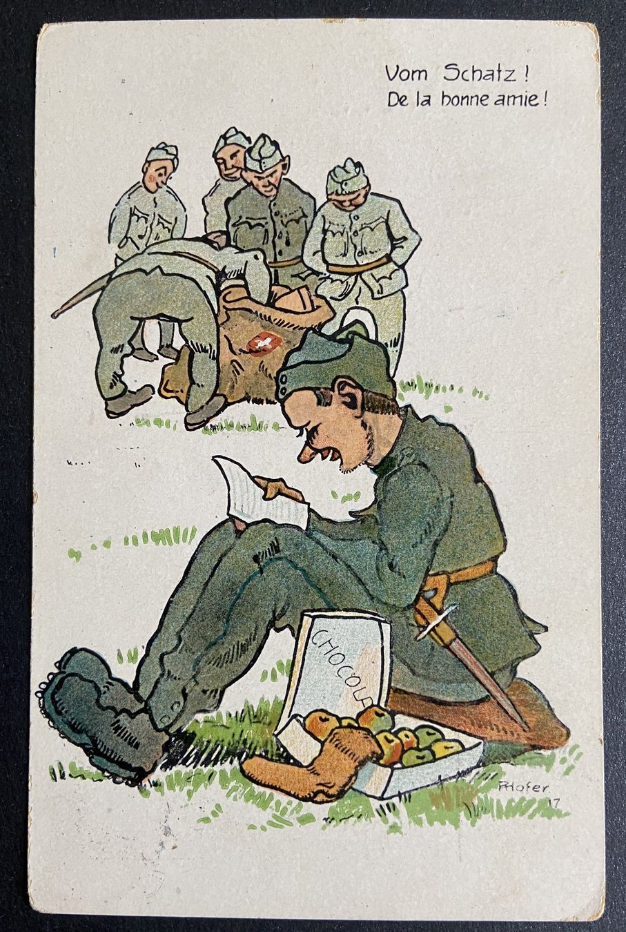 Cartoline postali: 4 AK Karten mit Militär – Usato da Böckten venduto da Hansi36