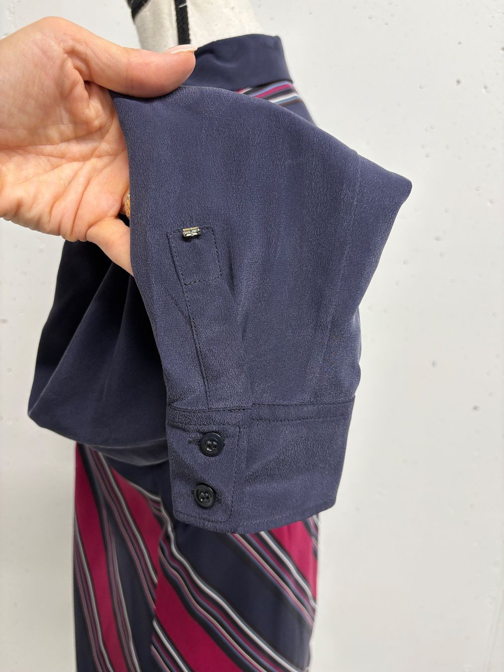 Sportmax Blusen: Sportmax Bluse Gr. 40 Seide blau gestreift – Neu (gemäss Beschreibung) aus Regensdorf von secondchancefashion 4