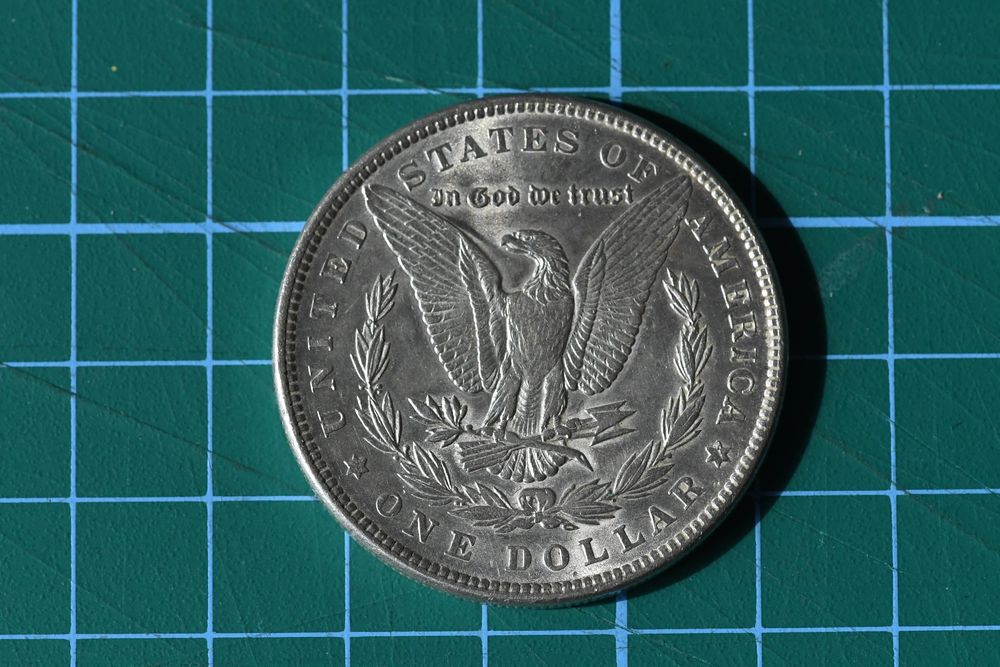 Morgan Silver Dollar Replik – Alte US-Münze, Versilbert, Sammlerstück, 4,5 Cm Durchmesser
