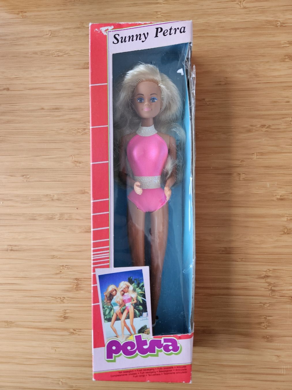 Bambole: Vintage Sunny Petra Puppe – Nuovo e nell'imballaggio originale da Sarnen venduto da rockola02