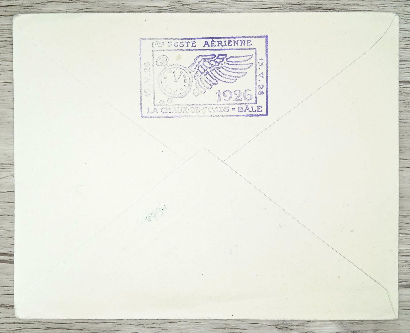 Tutti i francobolli: TR12 Enveloppe + Timbre Suisse 1926 – Usato da Cousset venduto da Patrick_Collections 1