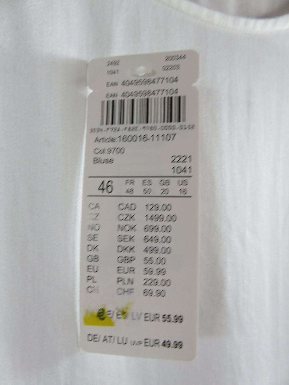 Taifun Blusen: NEUE BLUSE Gr. 46 von Taifun – Neu und originalverpackt aus Lachen SZ von portofino01 1