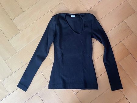 Won Hundred Langarmshirt schwarz Grösse XS
