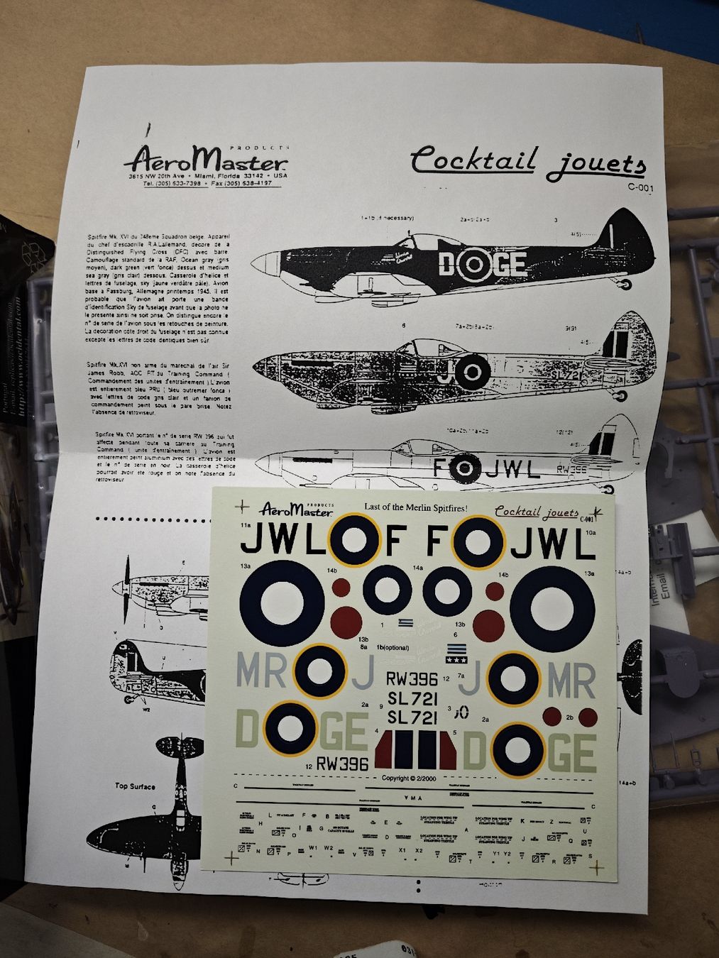 Modellbausätze & Standmodelle: Spitfire Mk XVIe von Ocidental Replicas in 1/48 – Neu (gemäss Beschreibung) aus Uetendorf von Gzero 1