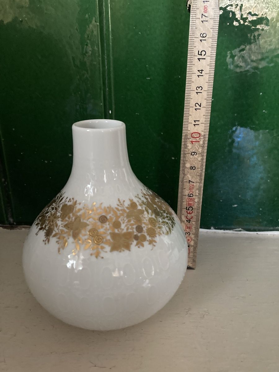 Rosenthal Vasen & Gefässe: Rosenthal Studio-Linie Vase "Romance" Golddekor – Gebraucht aus Wolfwil von kreabea