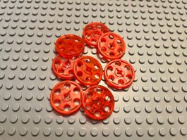 Lego 8x Seilrolle (4185) trans.orange