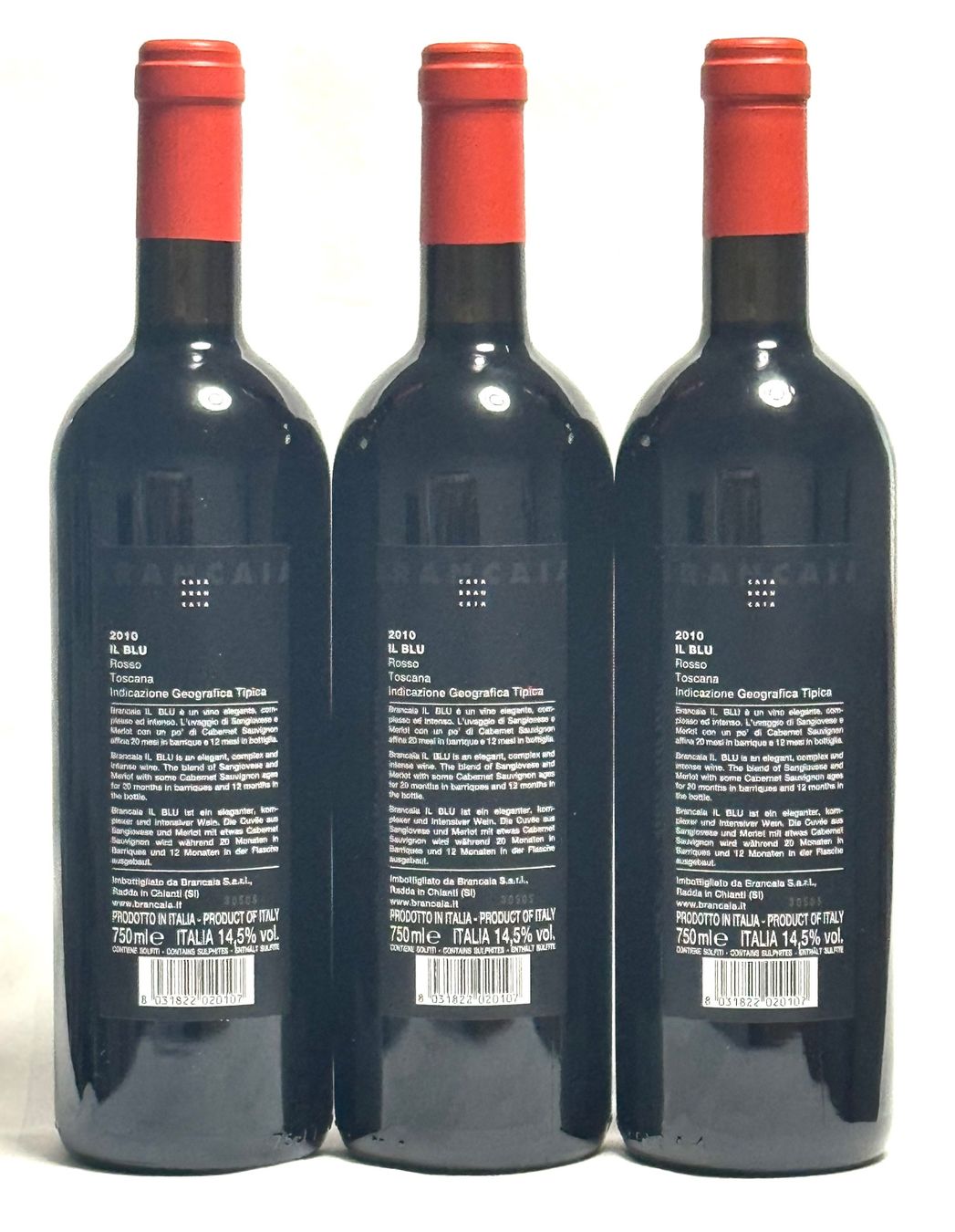 Vino: 3 x BRANCAIA - IL BLU - 2010 - – Nuovo (secondo la descrizione) da Sils/Segl Baselgia venduto da myCantina 2