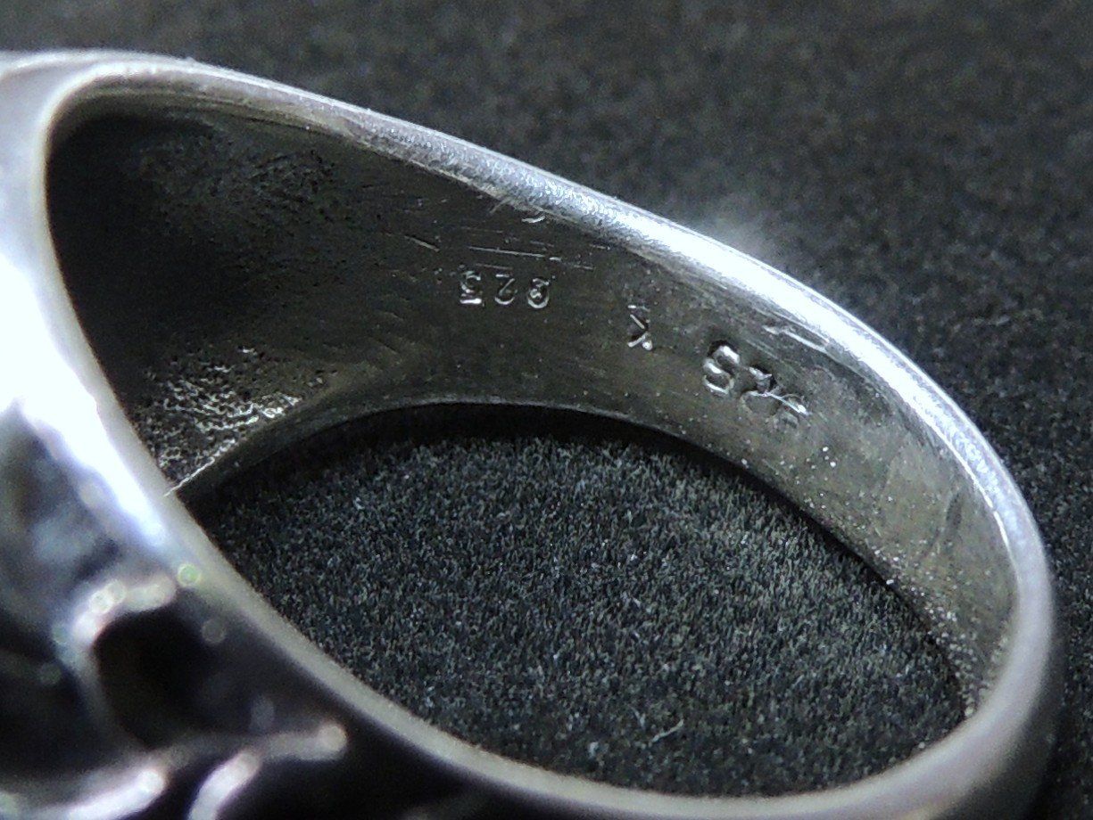 Anelli: Howlith Silber 925 Fingerring Gr. 52 – Usato da Waldenburg venduto da schaller707 5