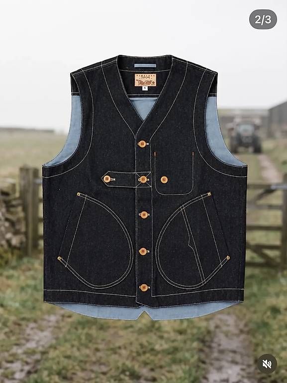 Gilets: Hen's Teeth Engineer Denim Vest  – Neuf avec emballage d'origine à Goldau par locherrogerio 1