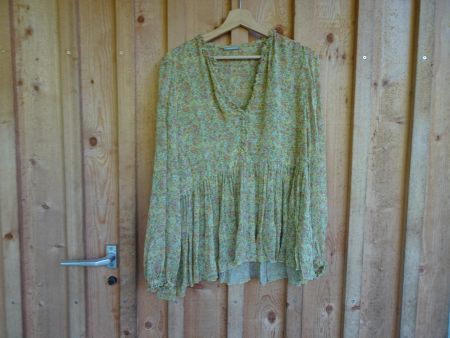 Gelbe, dünne Viskose Bluse von Hemisphere Gr. XL - 422180