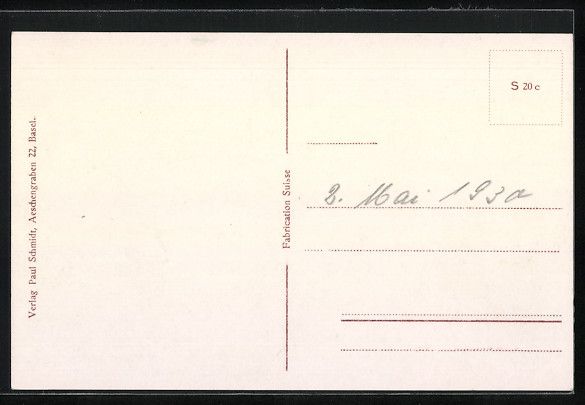 Ansichtskarten: Basel, Schweizer Mustermesse 1930, Ausst – Gebraucht aus Berlin von bartko-reher 1