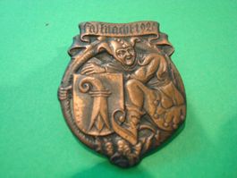 Plakette 1920 Kupfer "ABART"