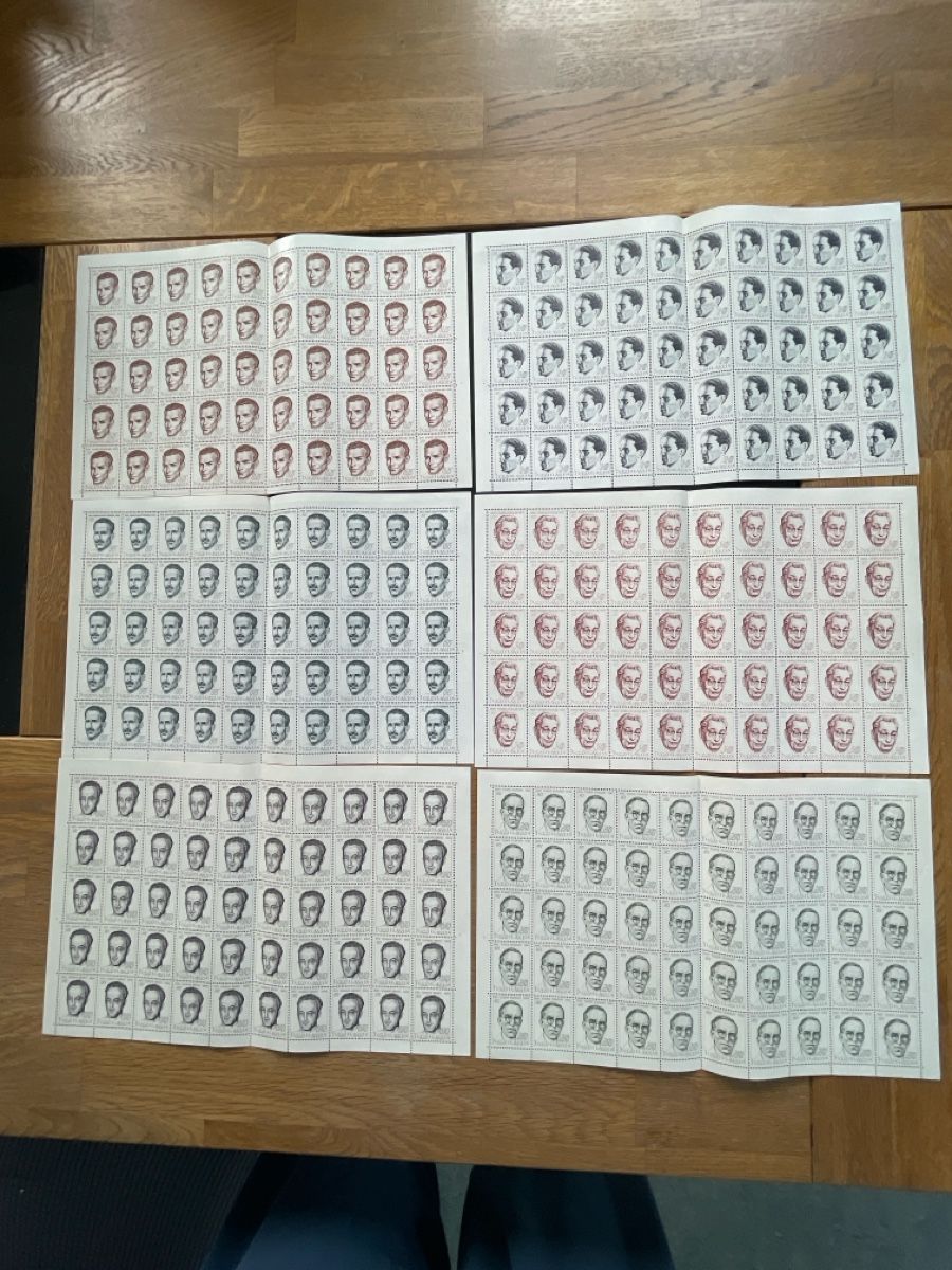Alle Briefmarken: Bogensatz Jugoslawien Volkshelden Postfrisch  – Gebraucht aus Roggwil TG von Lph_m9nm