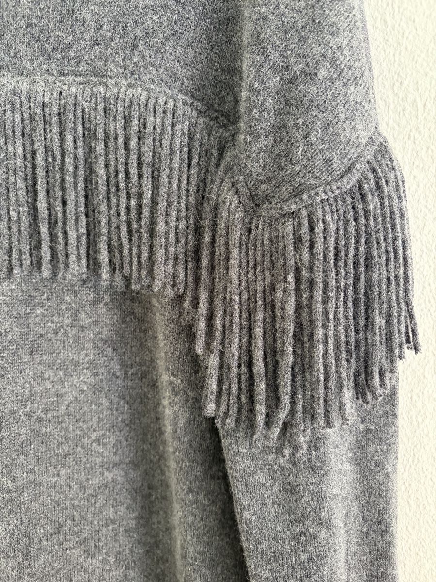 FTC Giacche: FTC Cashmere Longjacke mit Fransen dunkelgrau – Nuovo (secondo la descrizione) da Luzern venduto da Chiara.Studer.9 5