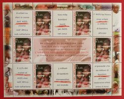 VATIKAN BOGEN HILFE KINDER MIT AIDS AFRIKA 2004** POSTFRISCH