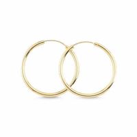 Ohrringe Creole 925 gold Klassiker filigran 20mm