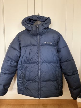 Columbia Men's Puffer Jacket - Navy Blue - Size S
