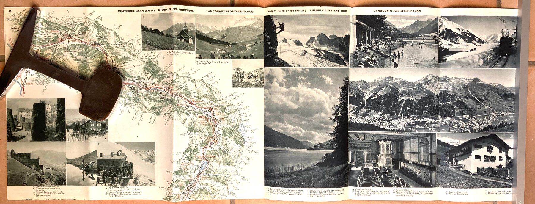 Documenti: Mit den Rhätischen Bahnen durch Graubünden - ca 1930 – Usato da Versoix venduto da Decapod 9