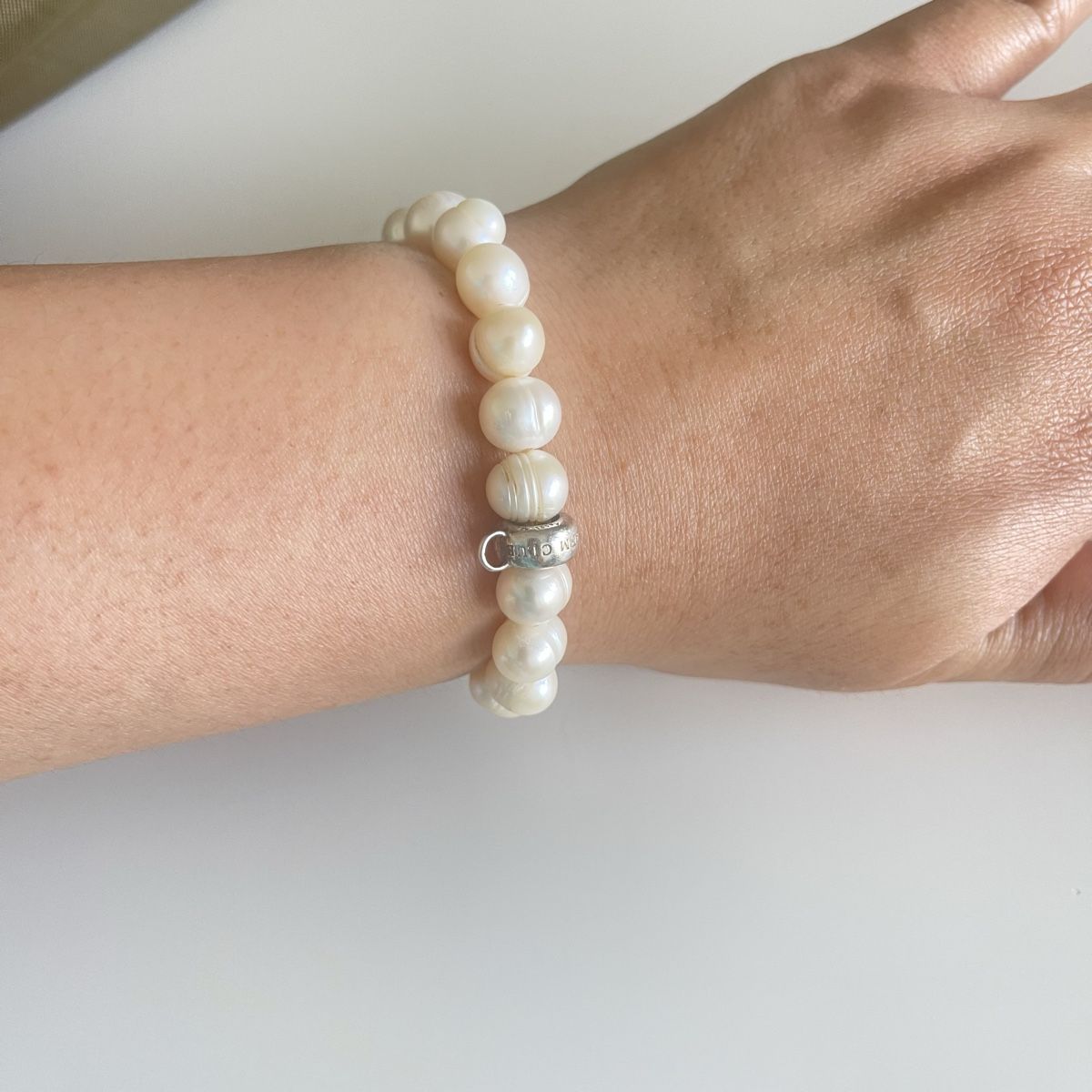 Thomas Sabo Bracciali & Braccialetti: Thomas Sabo Perlenarmband, 925er silber details – Nuovo (secondo la descrizione) da Bern venduto da dek_7bjd 3