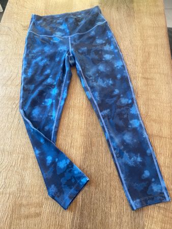 TCHIBO LEGGINGS/HOSE GR.M Blautöne SPORT Fitness Yoga 🧘‍♀️