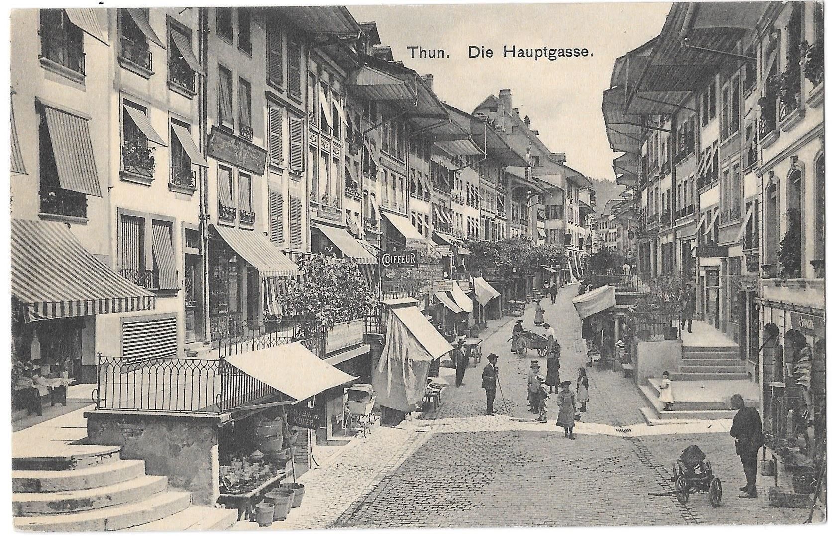Cartoline postali: Thun Hauptgasse belebt – Usato da Olten venduto da clotaldi