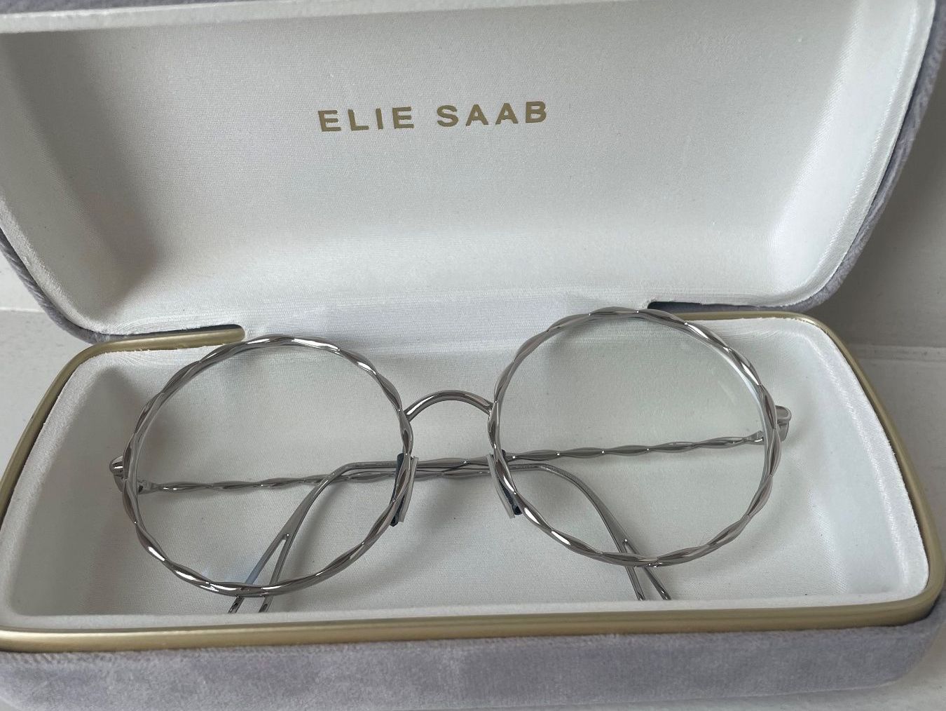 Elie Saab Occhiali & Lenti: Elie Saab Brille mit Etui – Usato da Minusio venduto da Pink222
